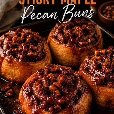 Sticky Maple Syrup Pecan Cinammon Bun (Box of 5)        ⭐️Selling Fast