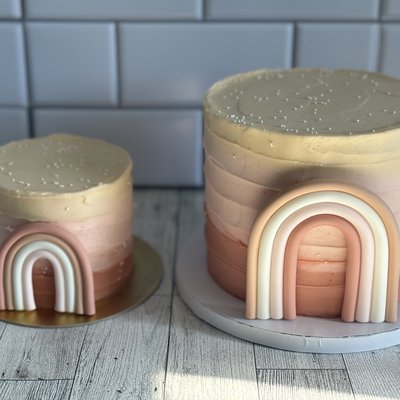 Simply Vanilla Cake American Buttercream(price determined on size & decor)