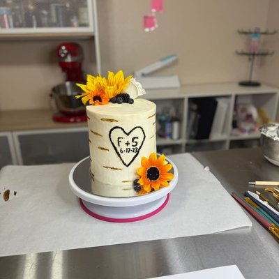 Birch Wood Tree Cake 