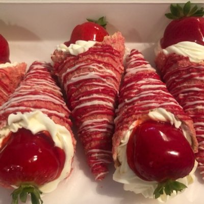 6 Cheesecake Cones