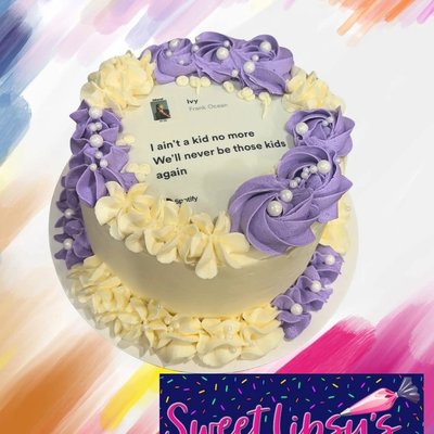 4" Round Cake 