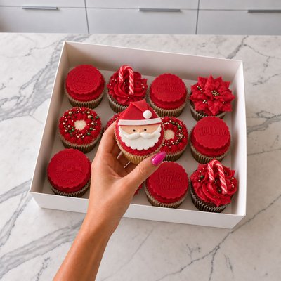 Santa Cupcakes