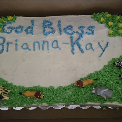 Decorated Sheet Cake-  Double Layer