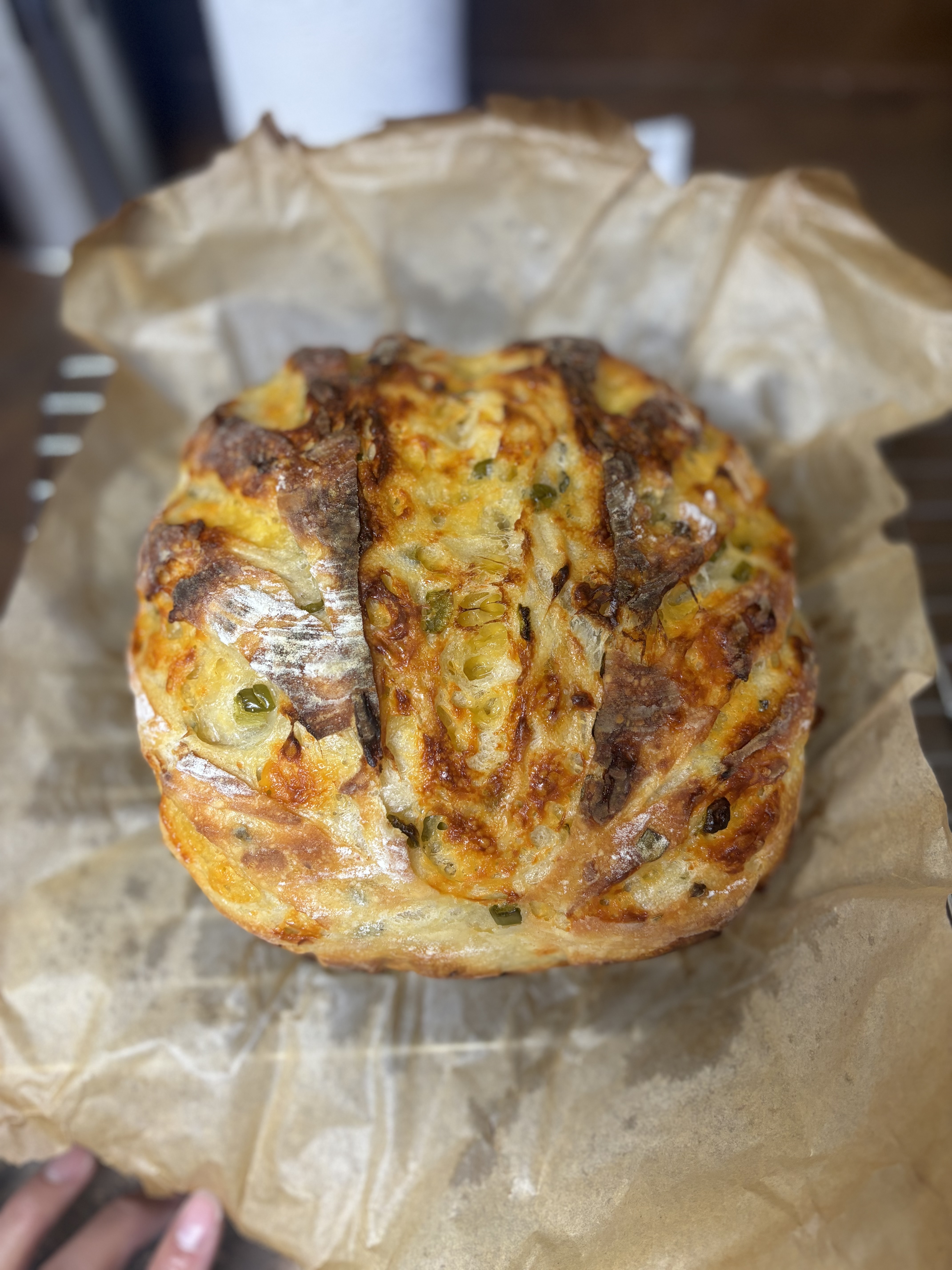 Jalapeno Cheddar Sourdough Loaf