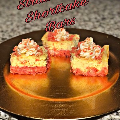 Strawberry Shortcake Cheesecake Bars