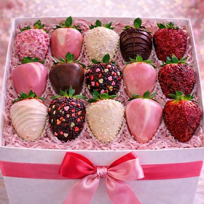 One Dozen Chocolate Covered Strawberries 