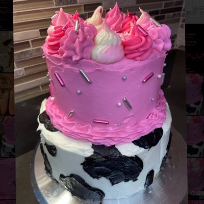 Custom Two Tier Cake