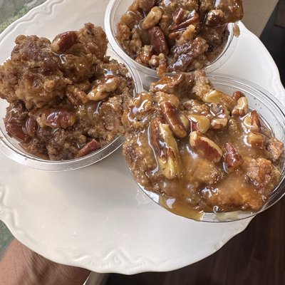 Butter Pecan Bread Pudding Cups