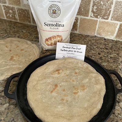 12 Inch Sourdough Par-Baked Pizza Crust