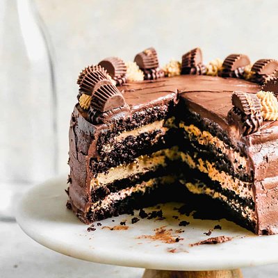 Chocolate Peanut Butter Cake 12 Servings 
