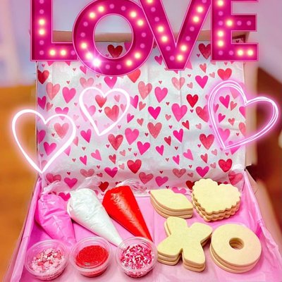 6 Count Valentines Day Cookie Kit