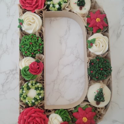 Monogrammed Cupcakes