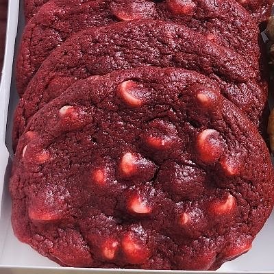 1 Dozen Red Velvet/White Chocolate Cookies