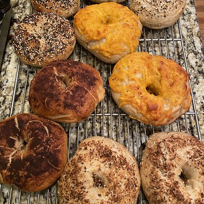 Sourdough Bagels (6 Or 12) - Onion, Everything, Poppy, Sesame, French Toast (Excluding Blueberry) 