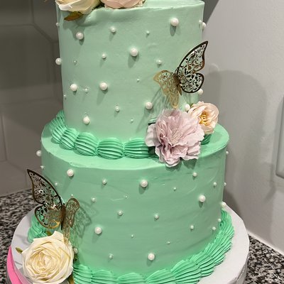 Two Tier Custom Cake