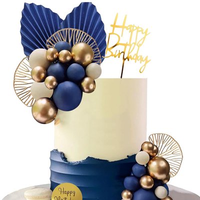 Blue & White Cake