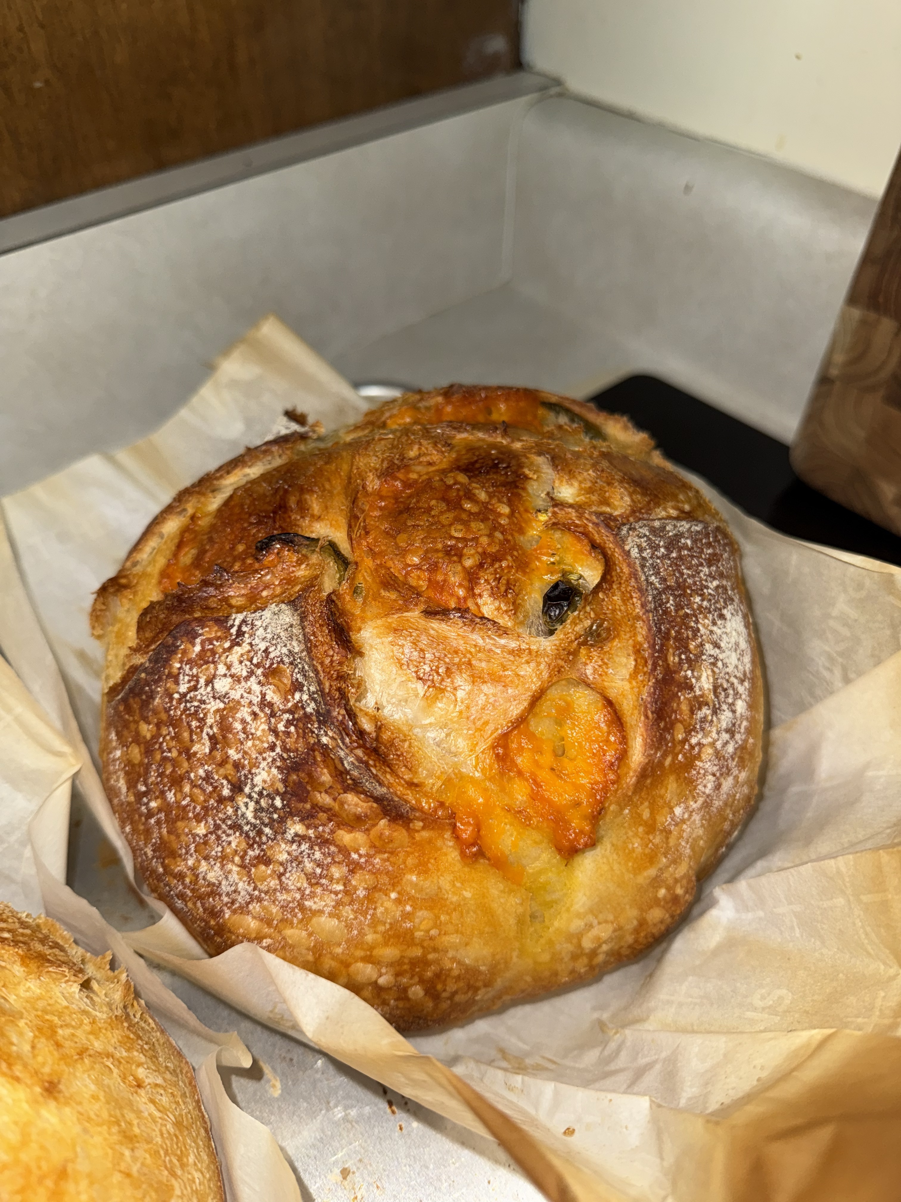 Sourdough Cheddar Jalapeño Loaf