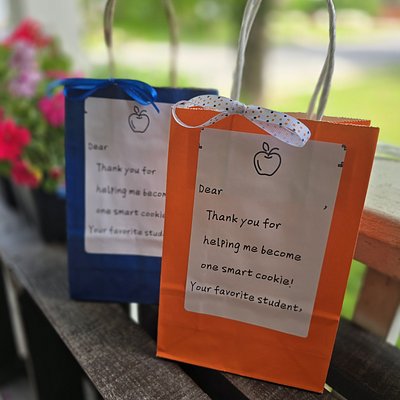 Teacher Appreciation Customizable Gift Bag Of 3 Cookies