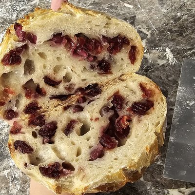 Cranberry Pomegranate Sourdough Loaf