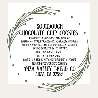 Sourdough Chocolate Chip Cookies 