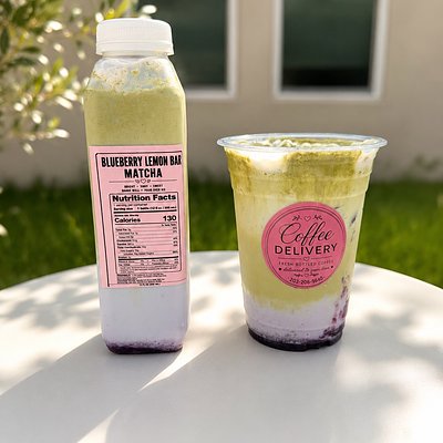 Blueberry Lemon Bar Matcha 🫐🍋🍵  