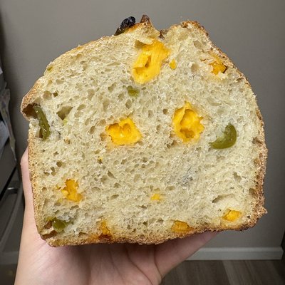 Jalapeño Cheddar Sourdough Loaf