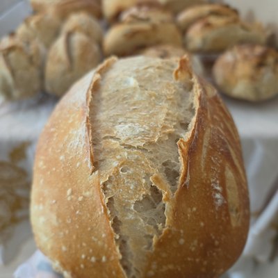 Organic Rye Sourdough Boule 