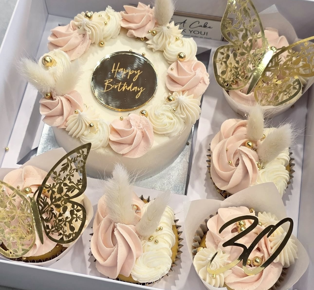 Bento Cake + 5 Cupcakes (for 10-12pp)