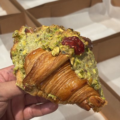 Pistachio Raspberry