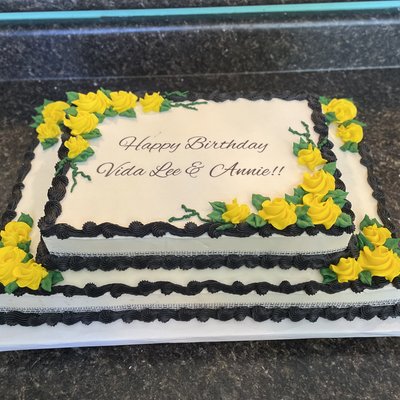 2 Tier Sheet Cake 