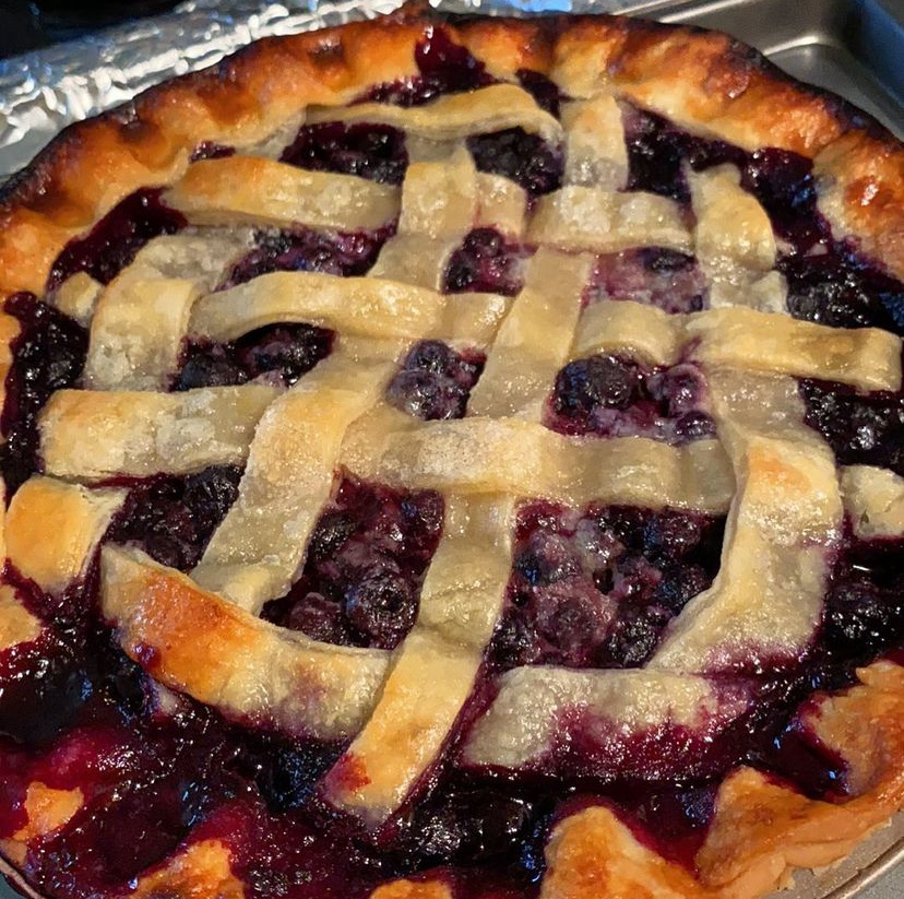 Sourdough Blueberry Pie