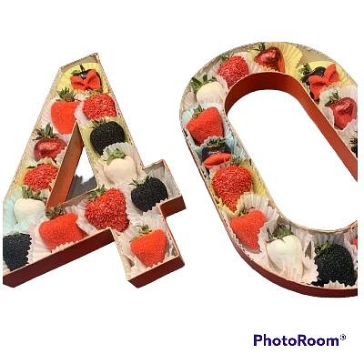 Strawberry Number Trays
