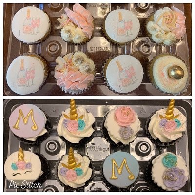 Dozen Themed Cupcakes ( 1 Flavor ) ( Includes Custom Fondant Toppers Or Edible Images ) 