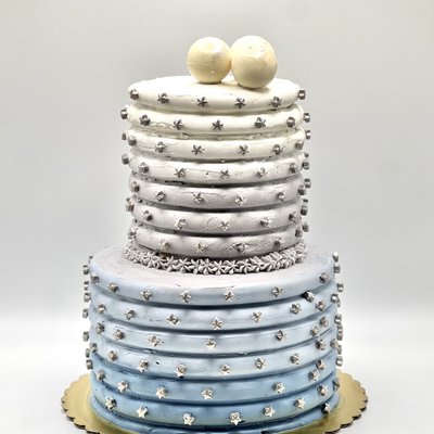 6” & 4” Two-tiered Cake