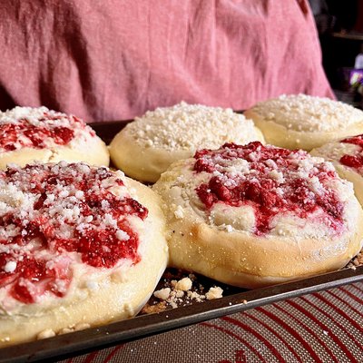 LARGE Polish Sweet Cream Buns (Drożdżówki)