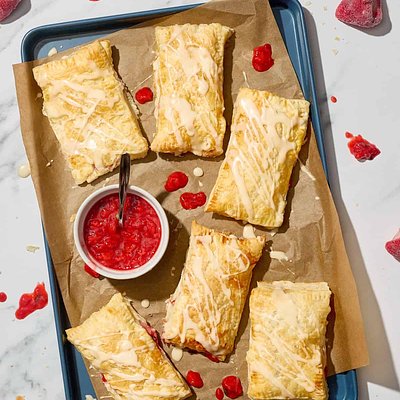 Strawberry Cheesecake Puff Tart