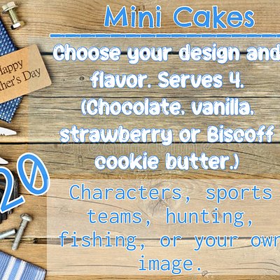 World’s Coolest Dad Mini Cake 💙🩵