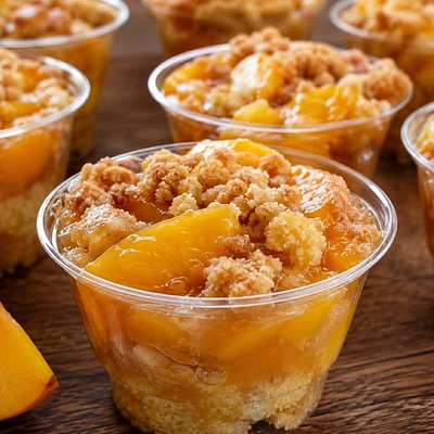 Peach Cobbler Cups