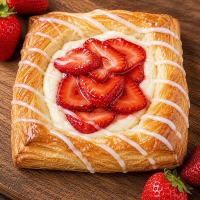 Strawberry And Cream Cheese Danish 