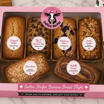 Banana Bread Flight - 6 Loaves
