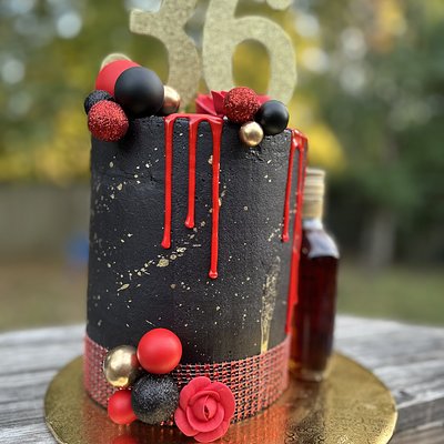 6” Tall Caks W/ Liquor 