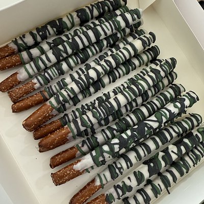 Decorated Pretzel Rod Treats