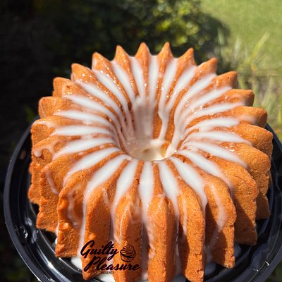 Small Pound Cake- Strawberry w/strawberry Glaze