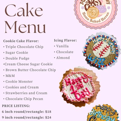 Custom Cookie Cakes 