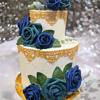 Emerald Sapphire Cake