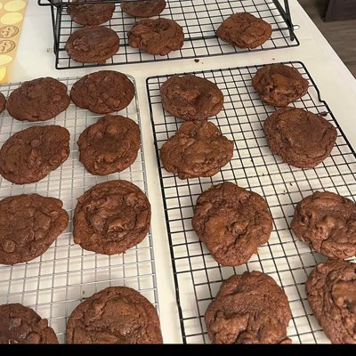 12 Sour Dough Double Chocolate Chip cookies 