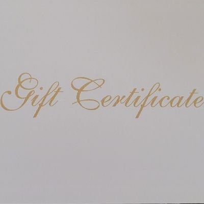Gift Certificate (Includes Envelope) 