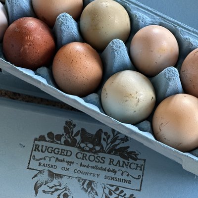 Dozen Unwashed Farm Eggs