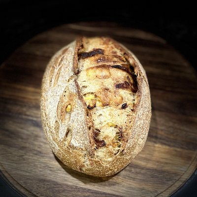 Gouda and Caramelized Onions Sourdough Bread