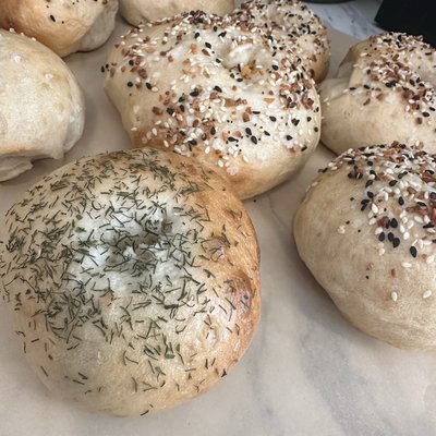 Dill Pickle Sourdough Bagels